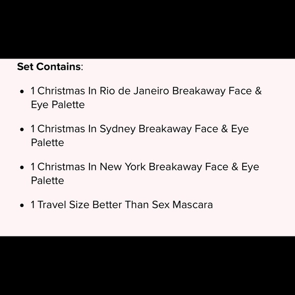 NWT TOO FACED CHRISTMAS AROUND THE WORLD LIMITED EDITION - Picture 10 of 10